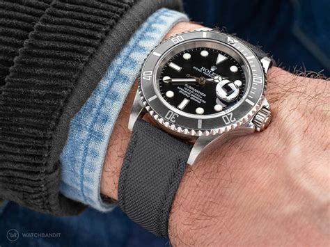 rolex submariner strap width|Rolex Submariner 2020 rubber strap.